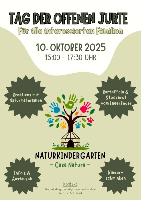 Flyer Tag der offenen Jurte