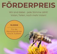 Plakat Förderpreis mit Biene Plakat Förderpreis mit Biene