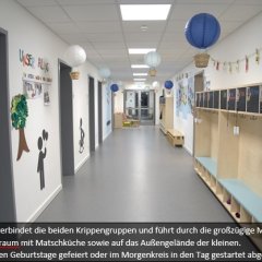 Flur der Krippengruppe - teilweise als Spielraum genutzt