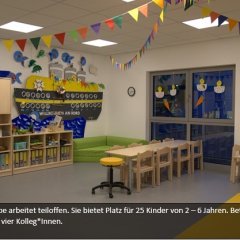 Beispielbild Gruppenraum (gelb)