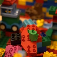 Detailaufnahme Klemmbausteine